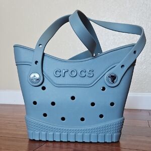 CROCS Perforated Blue Tote Bag
